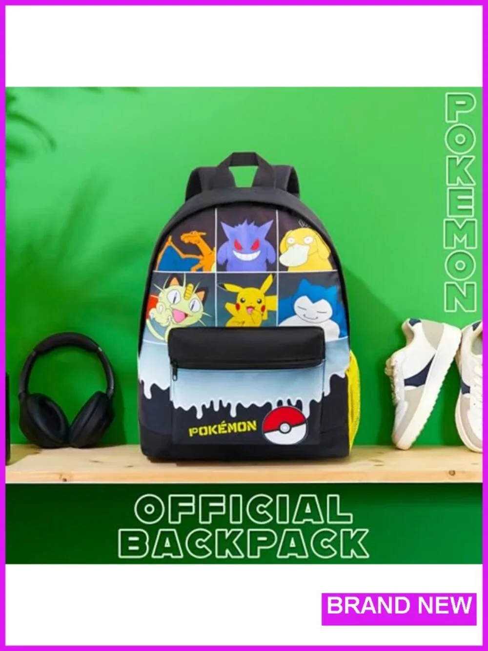 Pokemon Pikachu Anime Backpack for Kids Teens Daypack